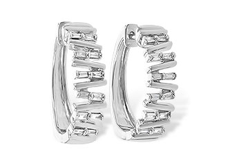 A190-32534: EARR .30 TW BAGUETTE DIAS