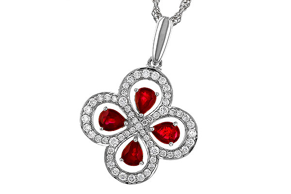 A274-84325: NECKLACE .68 RUBY TW .96 TGW