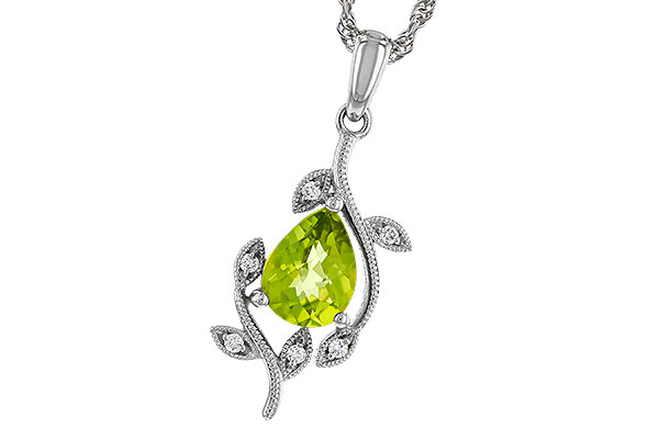 A274-85225: NECKLACE 1.16 PERIDOT 1.21 TGW (8x6MM PER)