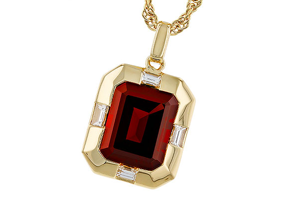 A274-86152: NECKLACE 3.65 GARNET 3.82 TGW (10x8MM GAR)