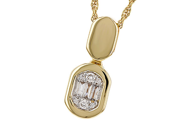 A274-87952: NECKLACE .07 TW BAG .12 TW