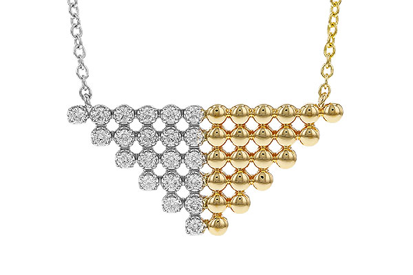 A274-87998: NECKLACE .37 TW (18")