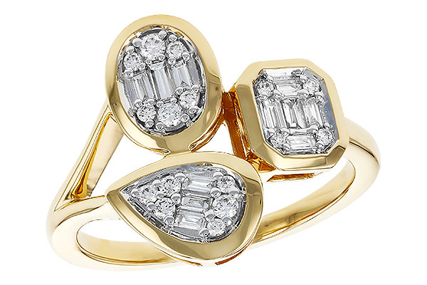 A274-90698: LDS DIA RG .12 TW BAGUETTE .25 TW