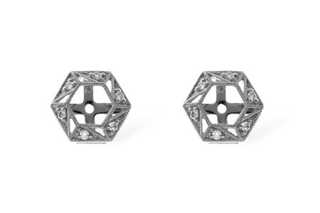 B000-36107: EARRING JACKETS .08 TW (FOR 0.50-1.00 CT TW STUDS)