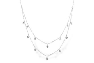 B273-92534: NECKLACE .22 TW (18 INCHES)
