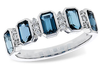 B274-85216: LDS RG 1.46 TW LONDON BLUE TOPAZ 1.58 TGW