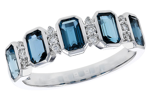 B274-85216: LDS RG 1.46 TW LONDON BLUE TOPAZ 1.58 TGW