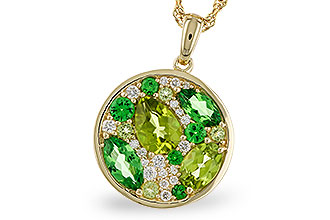 B274-86116: NECK 2.20 TW SEMI-PRECIOUS (TSAV, PER) 2.37 TGW