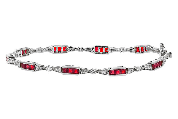 B274-87952: BRACELET 2.05 RUBY 2.70 TGW (7")