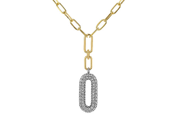 B274-89761: NECKLACE .96 TW (18")