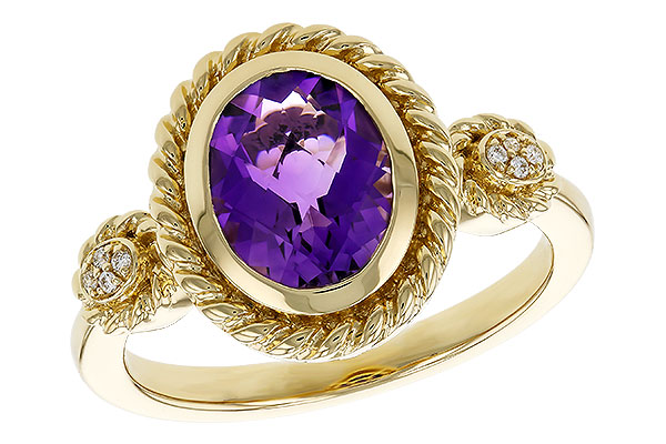 B274-90670: LDS RG 1.38 AMETHYST 1.40 TGW (9x7MM AMY)