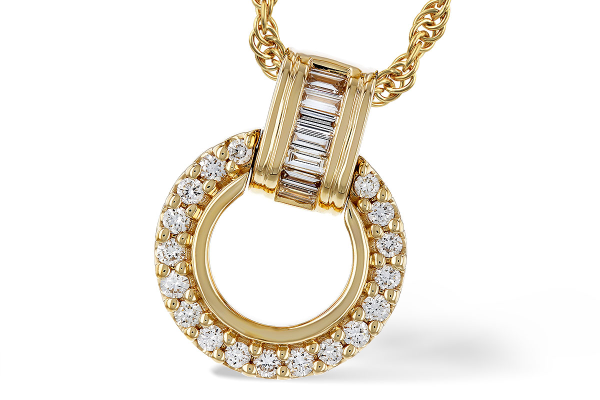 B274-90725: NECKLACE .12 BAG .33 TW