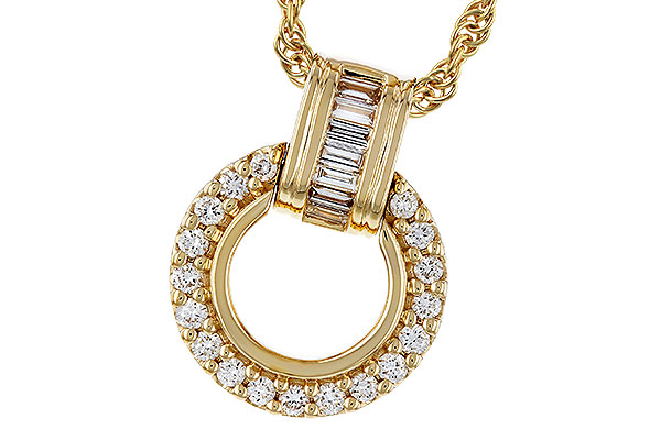 B274-90725: NECKLACE .12 BAG .33 TW