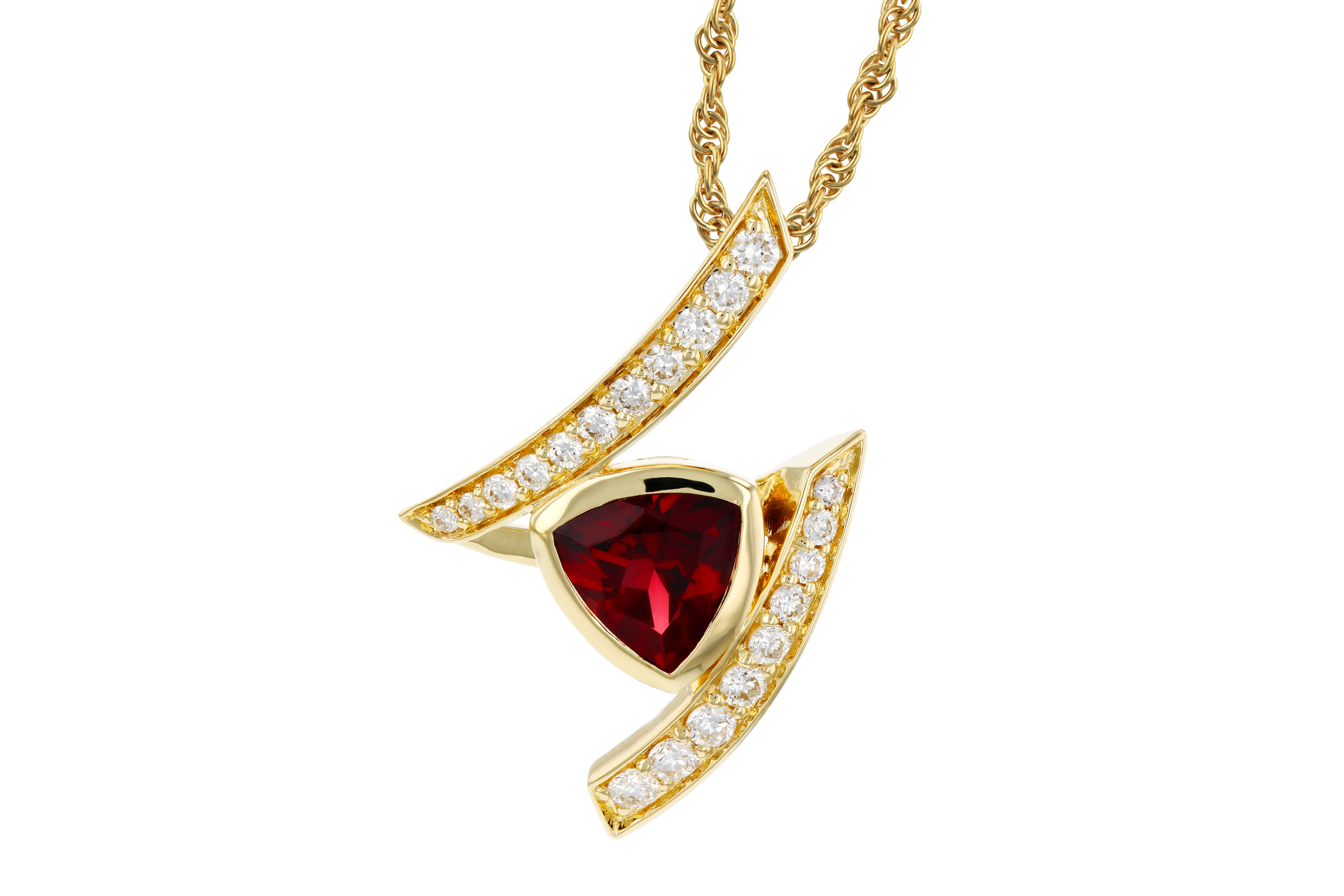 B275-76143: NECKLACE .84 GARNET 1.03 TGW (6MM GAR)
