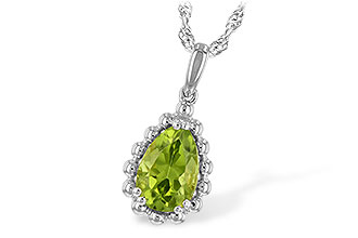 C189-40716: NECKLACE 1.30 CT PERIDOT