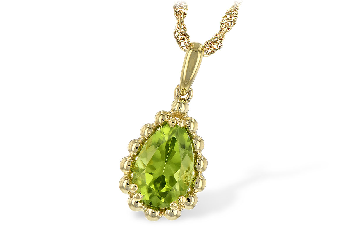 C189-40716: NECKLACE 1.30 CT PERIDOT