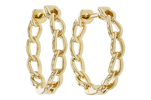 C274-83416: GOLD EARRINGS (18MM)