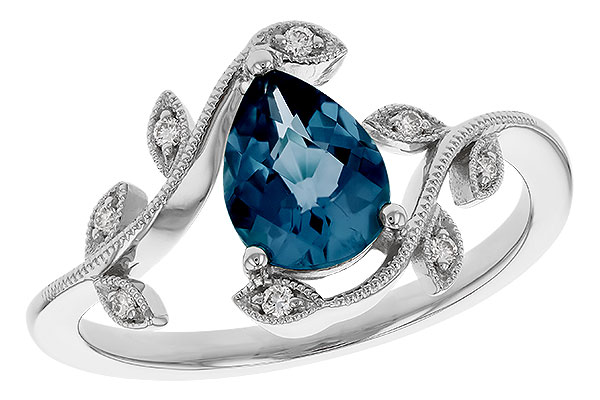 C274-86152: LDS RG 1.20 LONDON BLUE TOPAZ 1.26 TGW (8x6MM LBT)
