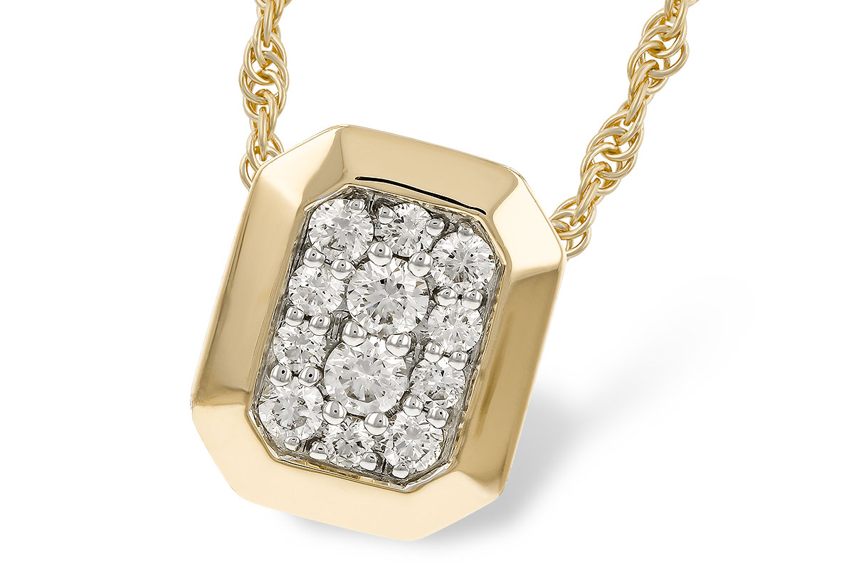 C274-88834: NECKLACE .25 TW