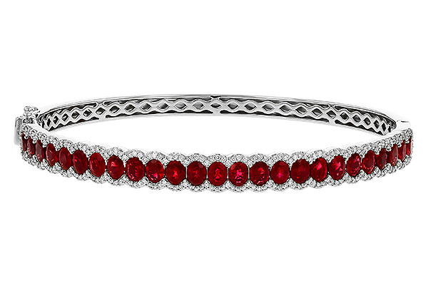 C274-89734: BANGLE 5.04 TW RUBY 5.60 TGW