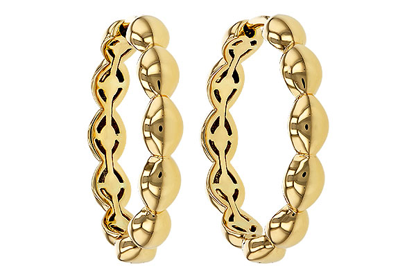 C274-89743: GOLD EARRINGS (21MM)