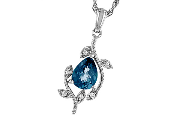 D274-86152: NECK 1.20 LONDON BLUE TOPAZ 1.25 TGW (8x6MM LBT)