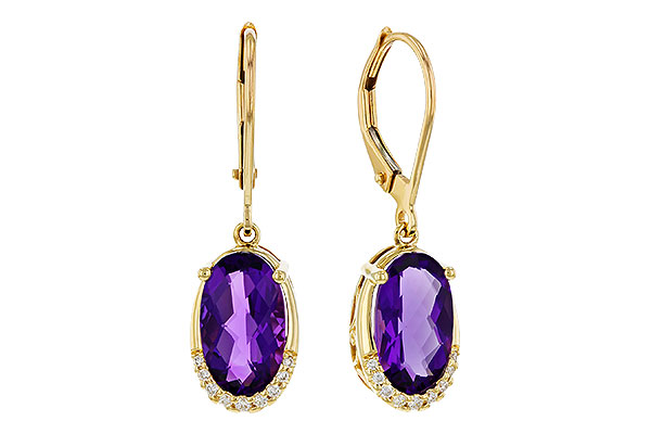 D274-89816: EARRINGS 2.70 TW AMETHYST 2.78 TGW (10x6MM OV)