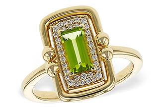 D274-90652: LDS RG .72 PERIDOT .84 TGW (8x4MM PER)
