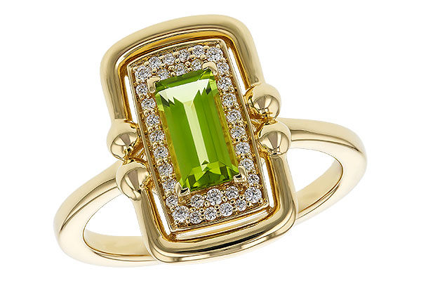 D274-90652: LDS RG .72 PERIDOT .84 TGW (8x4MM PER)