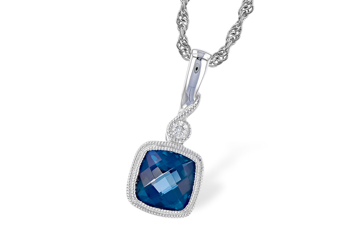 E273-91552: NECK 1.05 LONDON BLUE TOPAZ 1.07 TGW