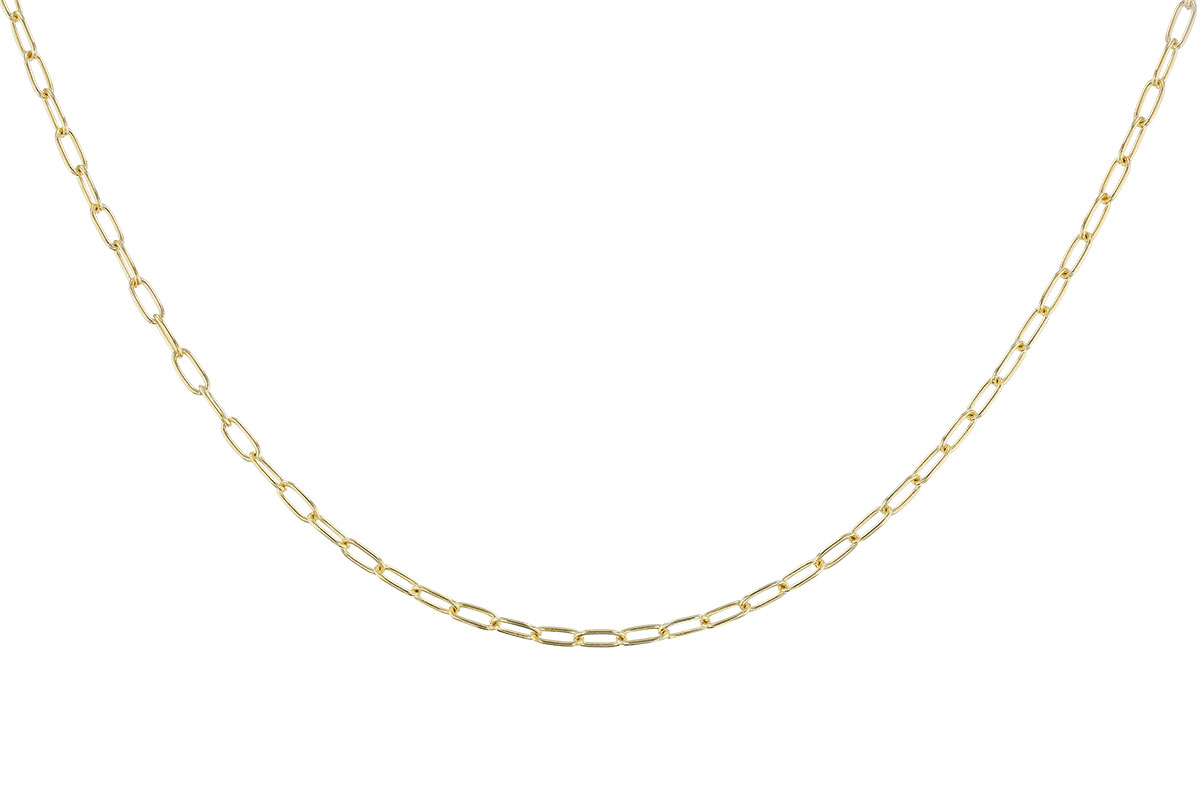 E273-97079: PAPERCLIP SM (22IN, 2.40MM, 14KT, LOBSTER CLASP)