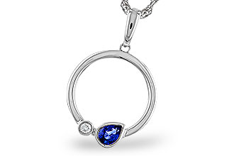 E274-84352: NECKLACE .26 SAPPHIRE .28 TGW