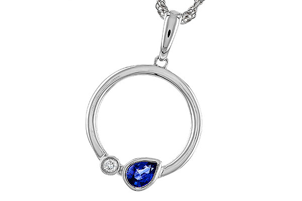E274-84352: NECKLACE .26 SAPPHIRE .28 TGW