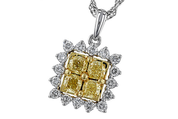 E274-86134: NECK .76 FANCY YELLOW DIAMONDS 1.09 TW