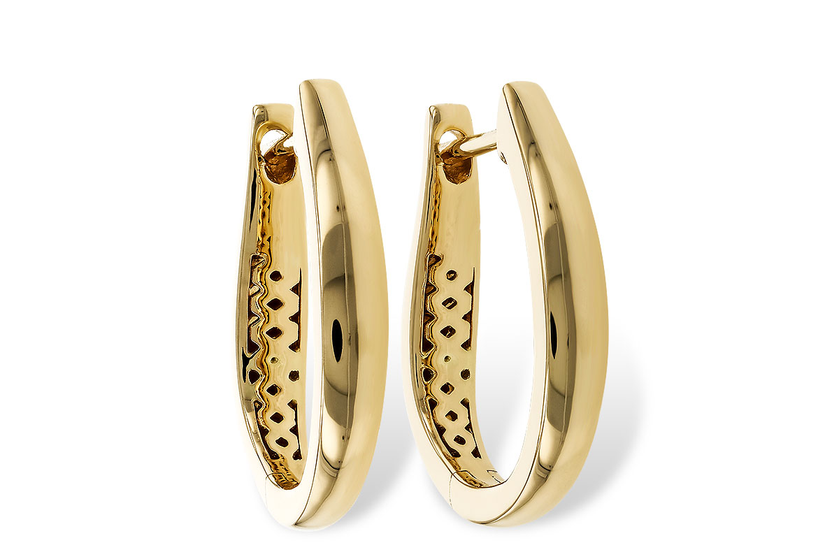 E274-87988: GOLD EARRINGS (17MM)