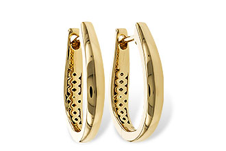 E274-87988: GOLD EARRINGS (17MM)