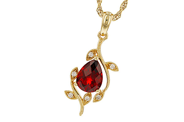 E274-88843: NECKLACE 1.34 GARNET 1.39 TGW (8X6MM GAR)