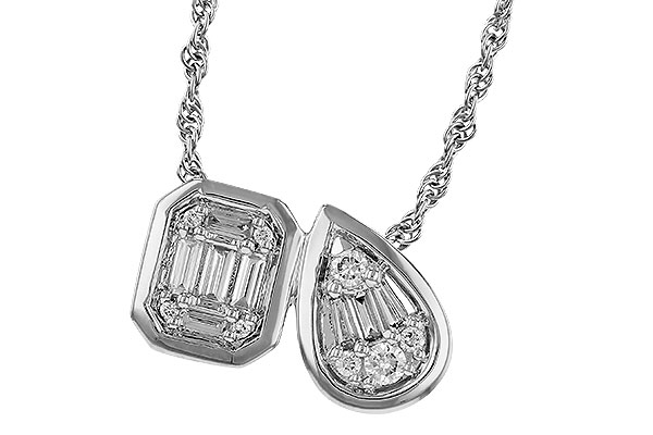 E274-89788: NECKLACE .17 BAG .25 TW