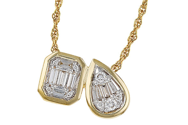 E274-89788: NECKLACE .17 BAG .25 TW