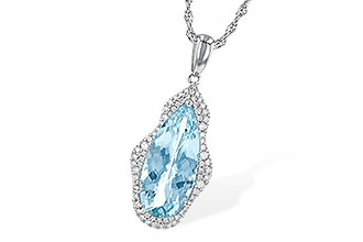 F190-33397: NECK 3.97 AQUAMARINE 4.20 TGW