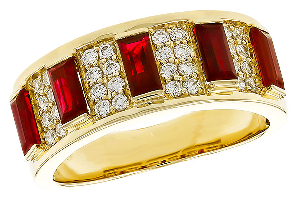 F274-87088: LDS WED RG 1.40 TW RUBY 1.69 TGW