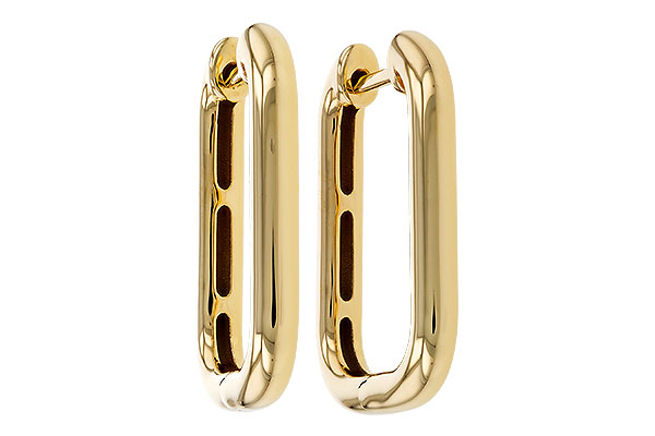 F274-88906: GOLD EARRINGS (23MM)