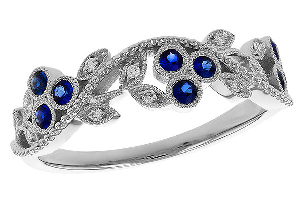 F274-90643: LDS WED RG .23 SAPPHIRE .29 TGW