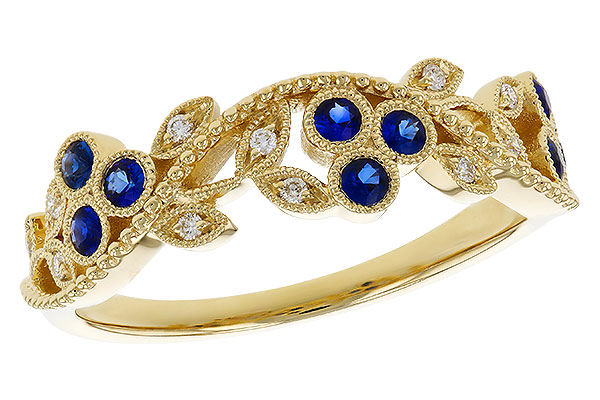 F274-90643: LDS WED RG .23 SAPPHIRE .29 TGW