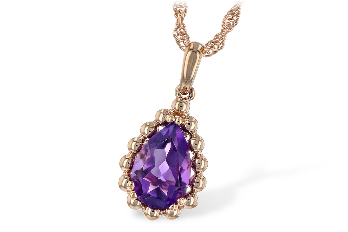 G189-40706: NECKLACE 1.06 CT AMETHYST