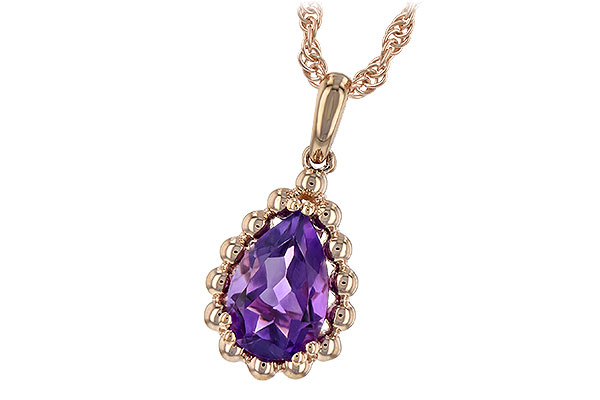 G189-40706: NECKLACE 1.06 CT AMETHYST
