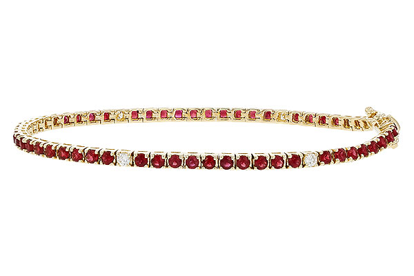 G274-83452: BRACELET 3.04 RUBY 3.29 TGW (7")