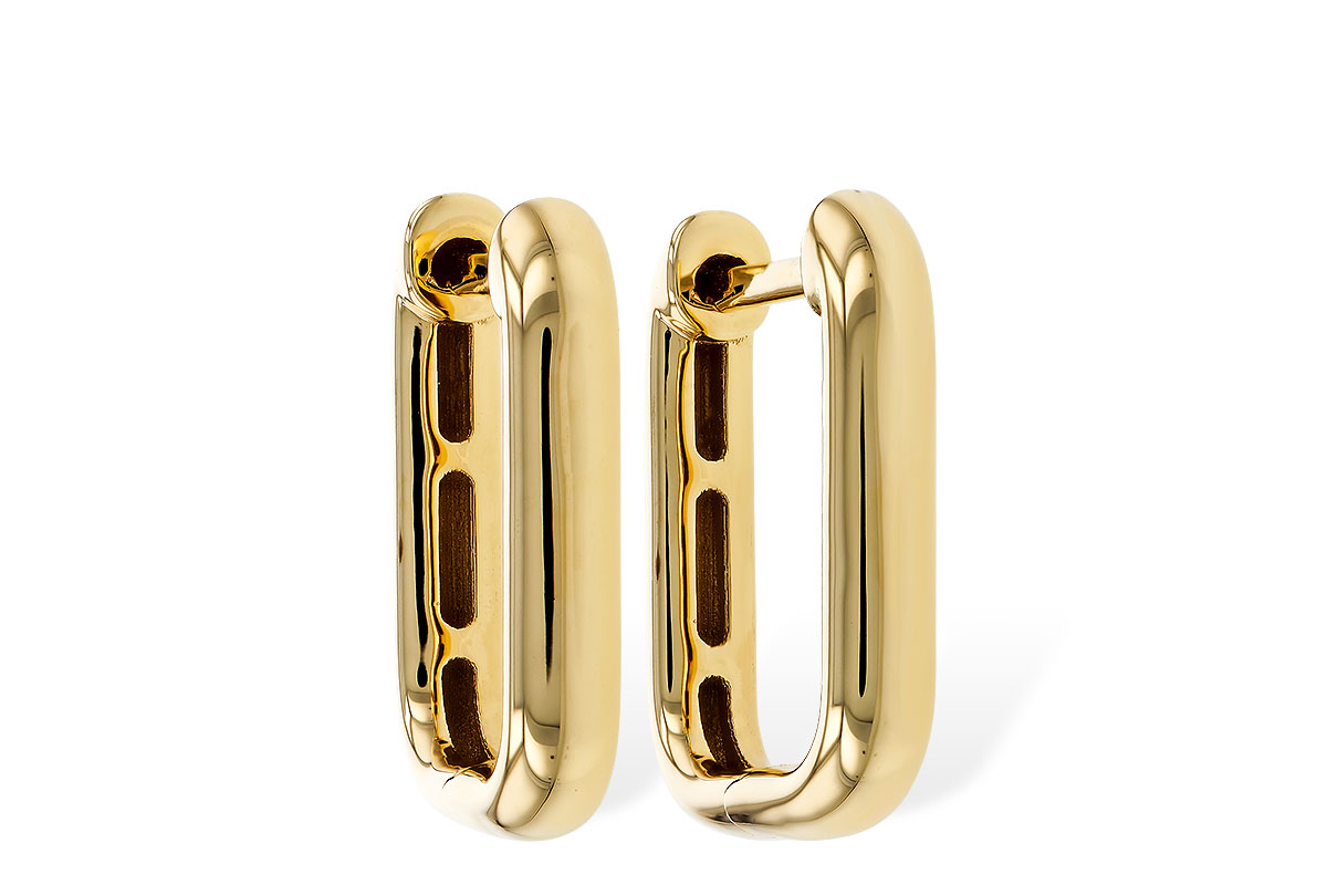 G274-88906: GOLD EARRINGS (15MM)