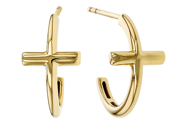 G274-89743: GOLD EARRINGS (14MM)