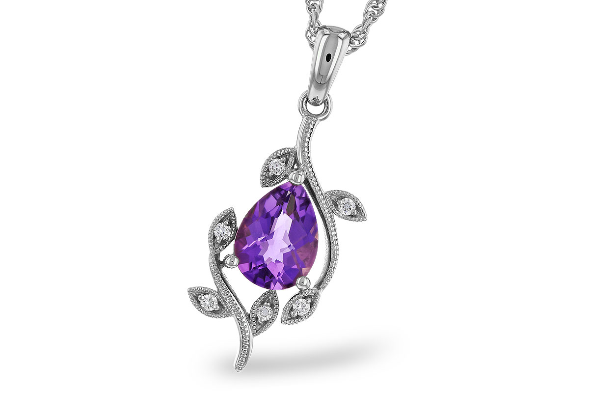 H274-85233: NECKLACE .88 AMETHYST .93 TGW (8x6MM AMY)